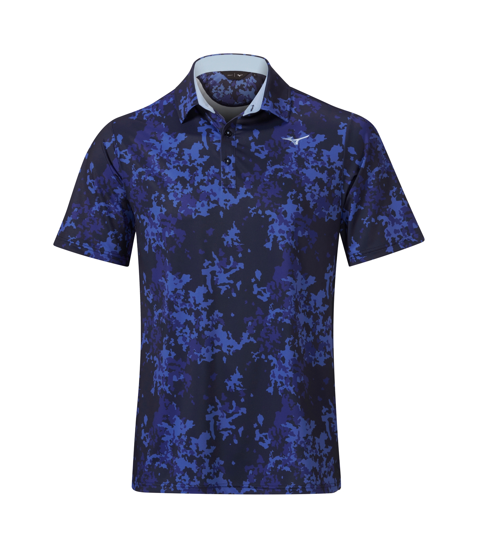 Mizuno Floral Polo Deep Navy Mizuno Golf Specialist Europe