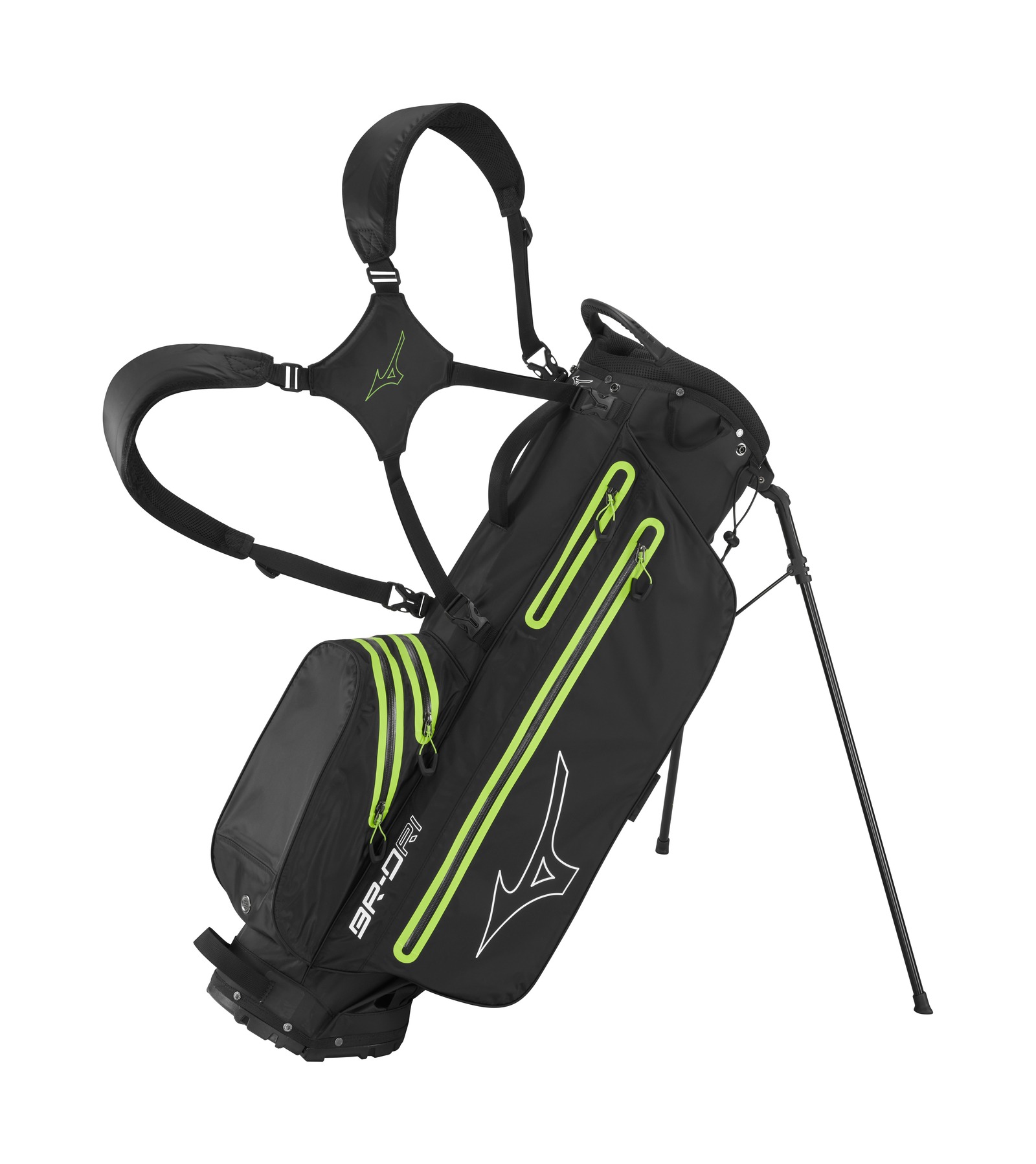 Mizuno BR DRI waterproof Stand Bag Black Green Mizuno Golf Specialist Europe